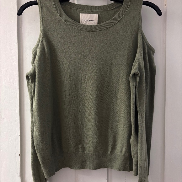 Lucky Brand Cold Shoulder Sweater - Picture 1 of 4